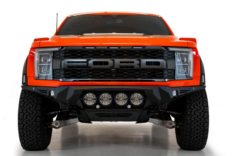 Ford Raptor Bumper - Front - Addictive Desert Designs - Bomber - Hammer Black with Satin Black Panels - `21-`27